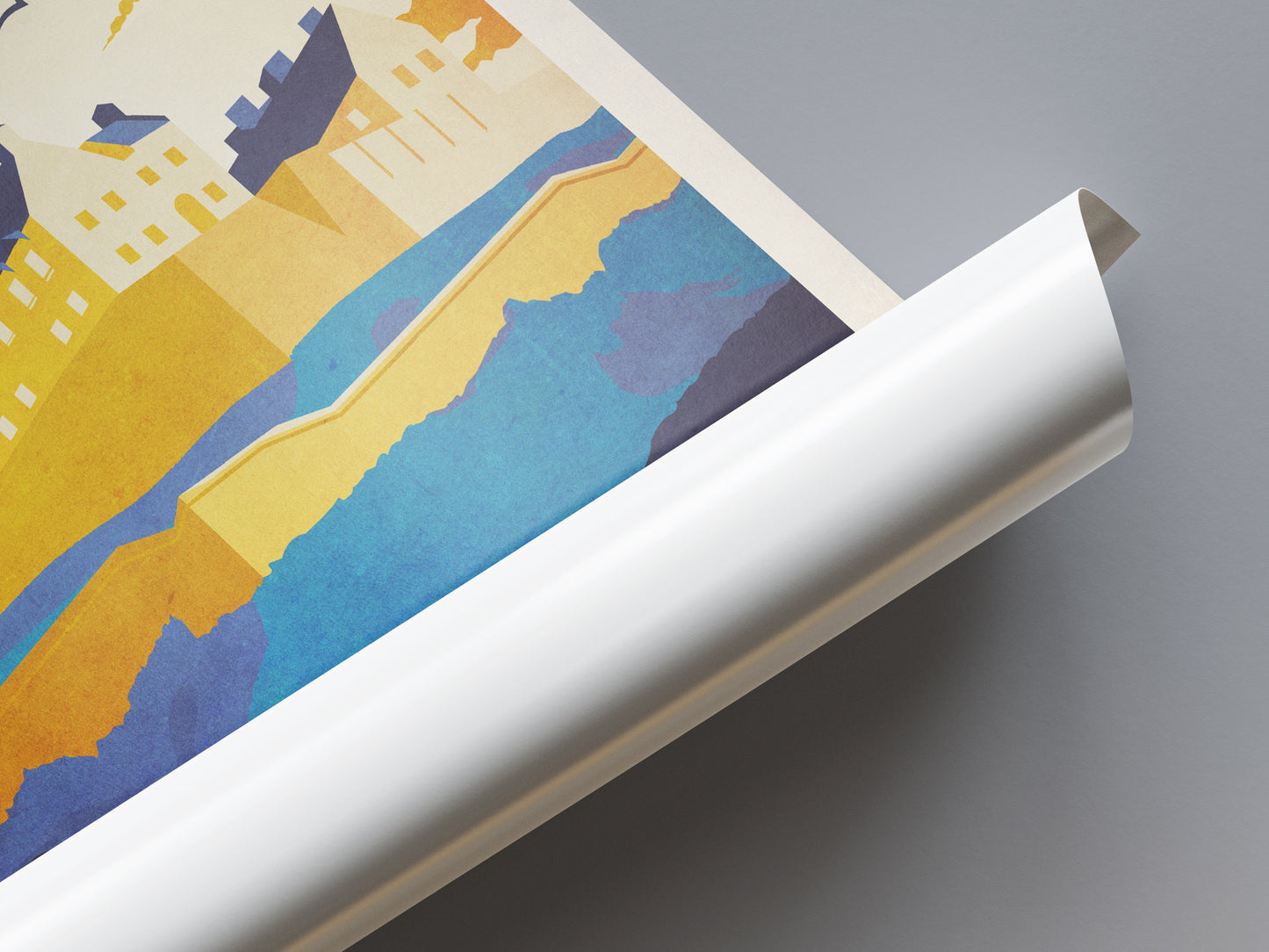 Edinburgh Castle Poster, Illustrated print of Edinburgh Castle, Scotland, Scottish Gift, Edinburgh Gift, Scottish Print