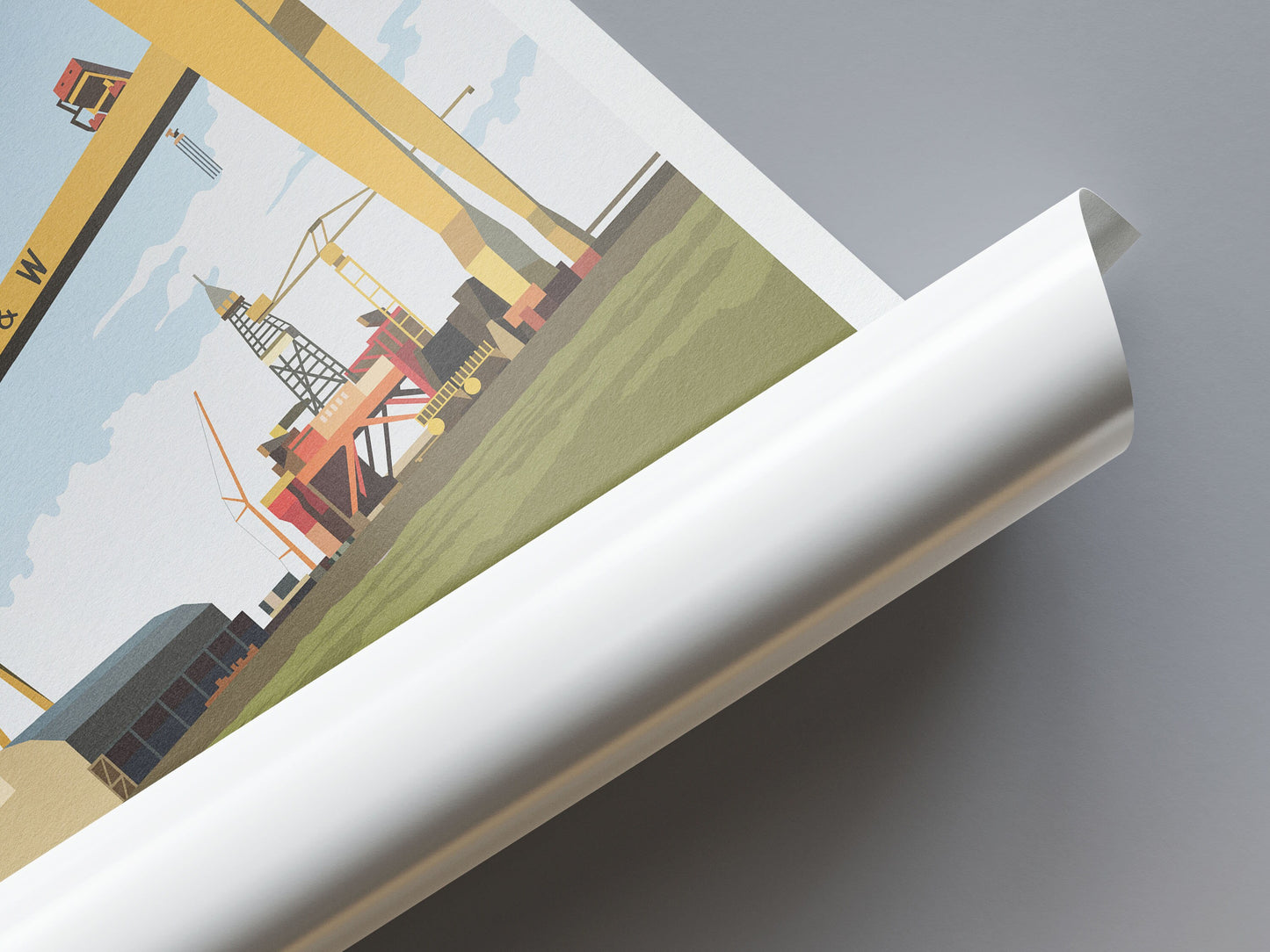 Belfast, Samson and Goliath Print | Northern Ireland | Harland and Wolff | Iconic Landmark | Belfast Cranes