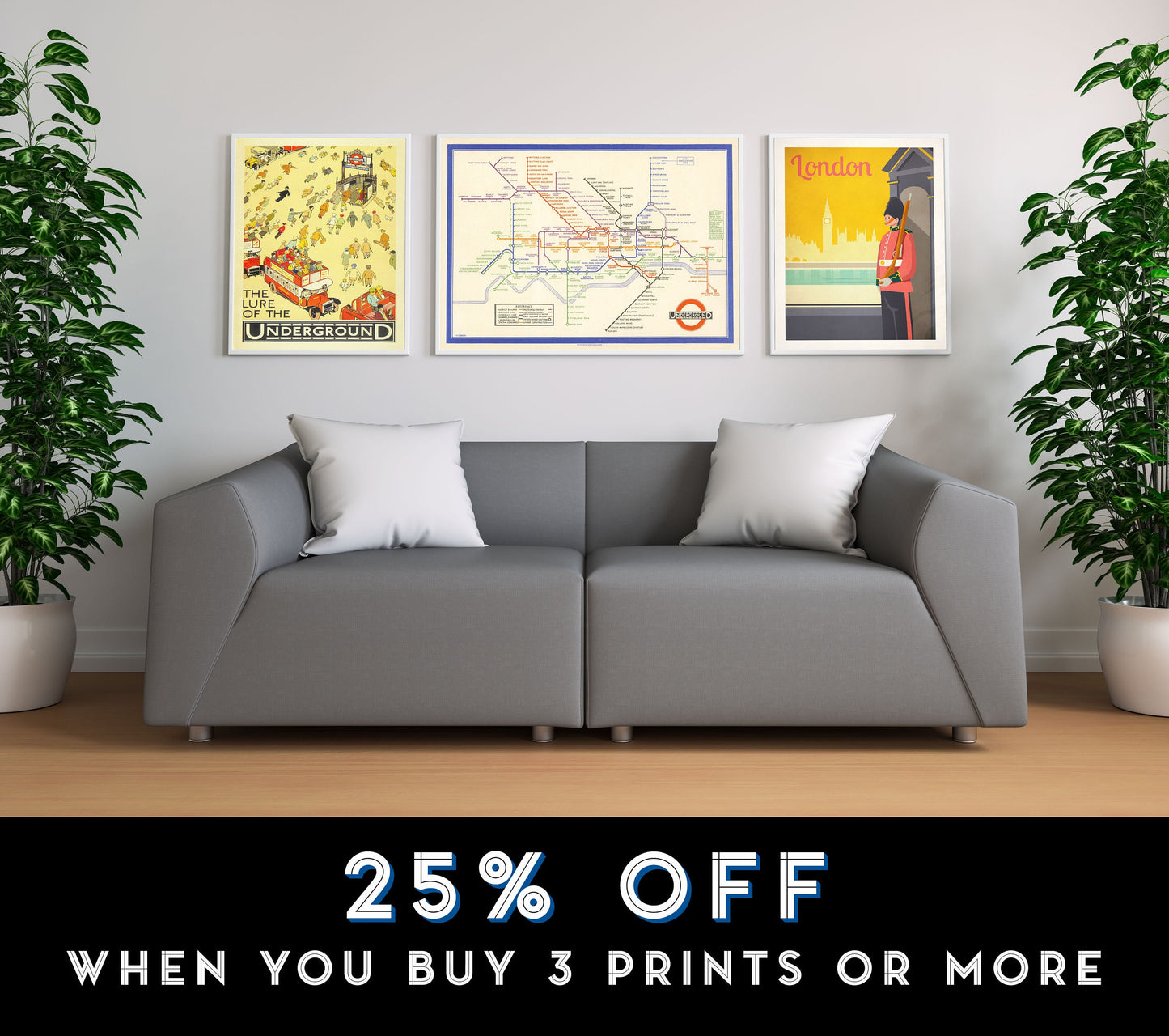 London Subway Underground Poster | Harry Beck's Tube map | Vintage London Print | 1933 | Antique British Map | Retro Subway Map