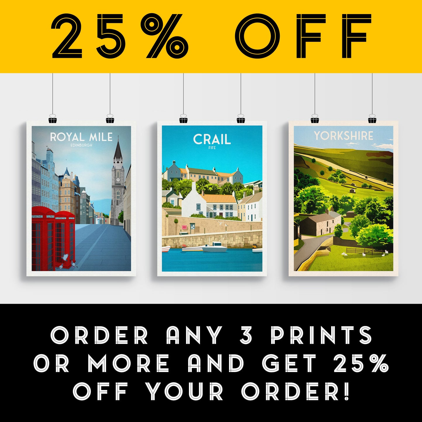 Crail Travel Poster, East Neuk Harbour Wall Art Print, Coastal Scotland Home Decor, A4 – A1 Sizes