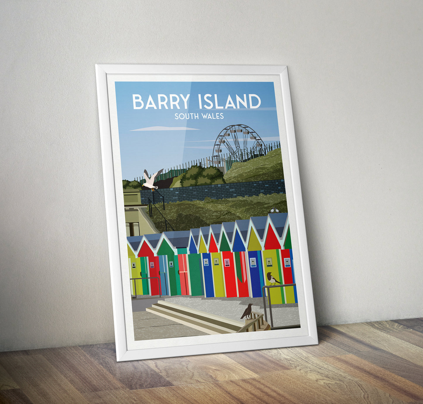 Barry Island Print - Travel Poster - South Wales