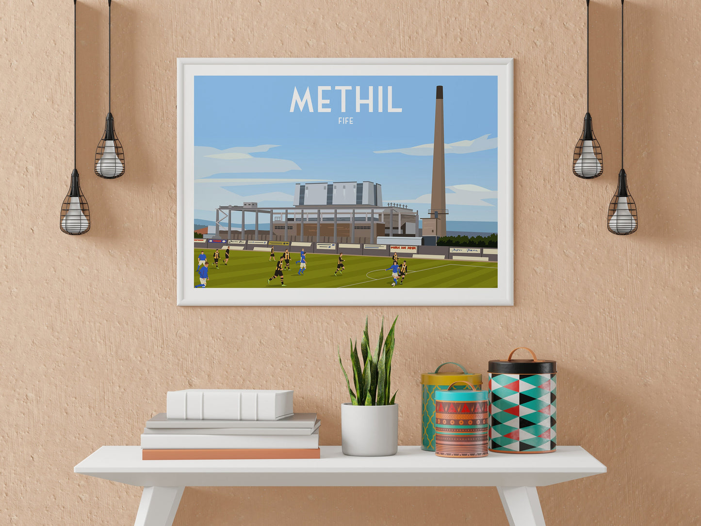 Methil Print - East Fife Poster - Power Station - Football
