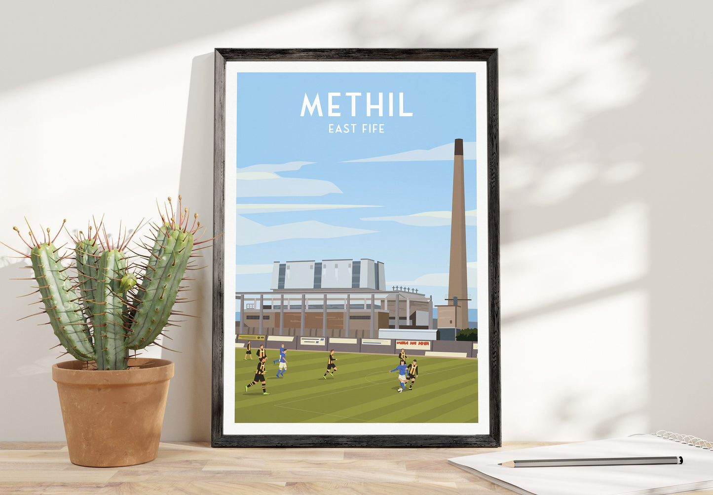 Methil Print - East Fife Poster - Power Station - Football