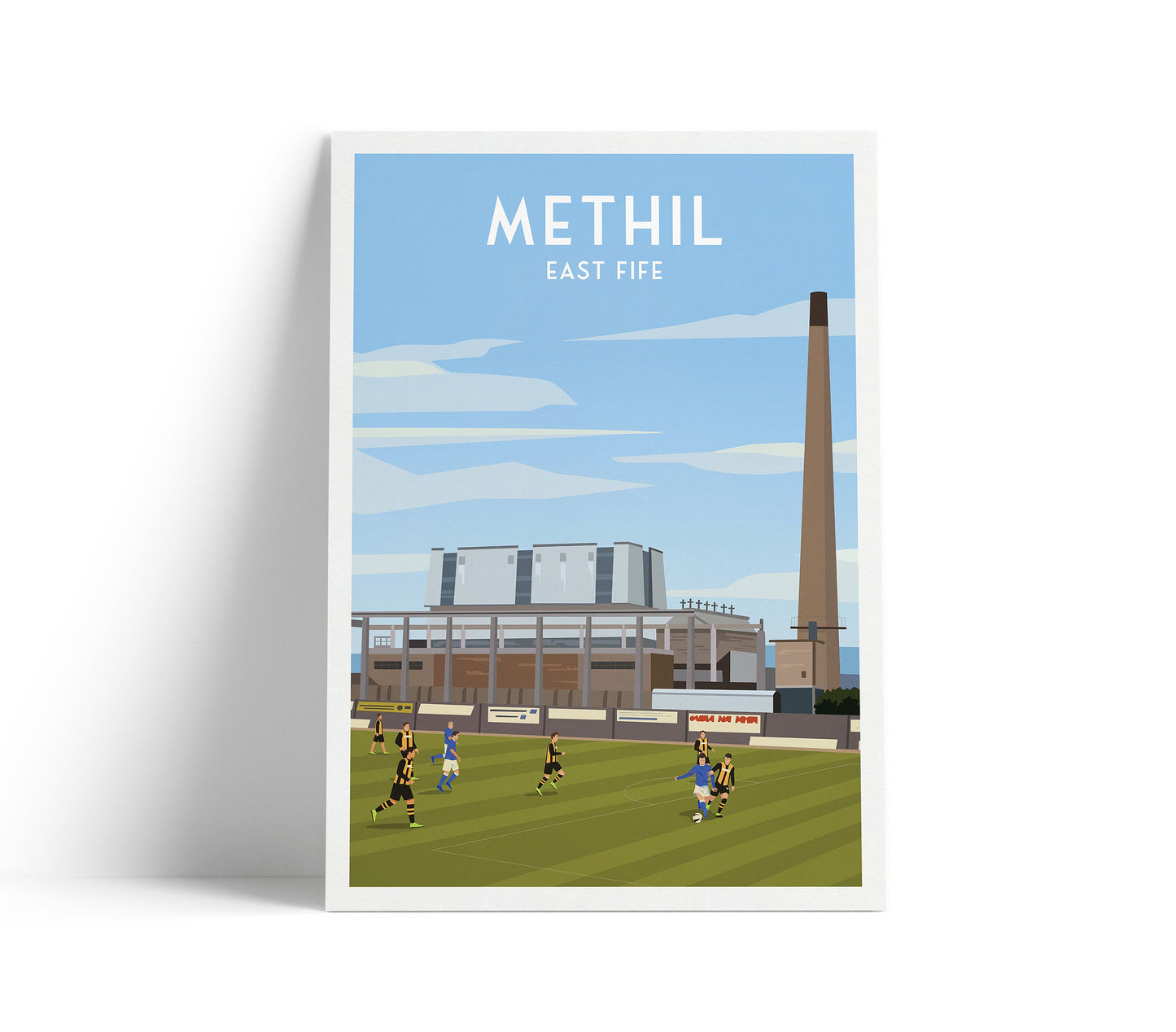Methil Print - East Fife Poster - Power Station - Football