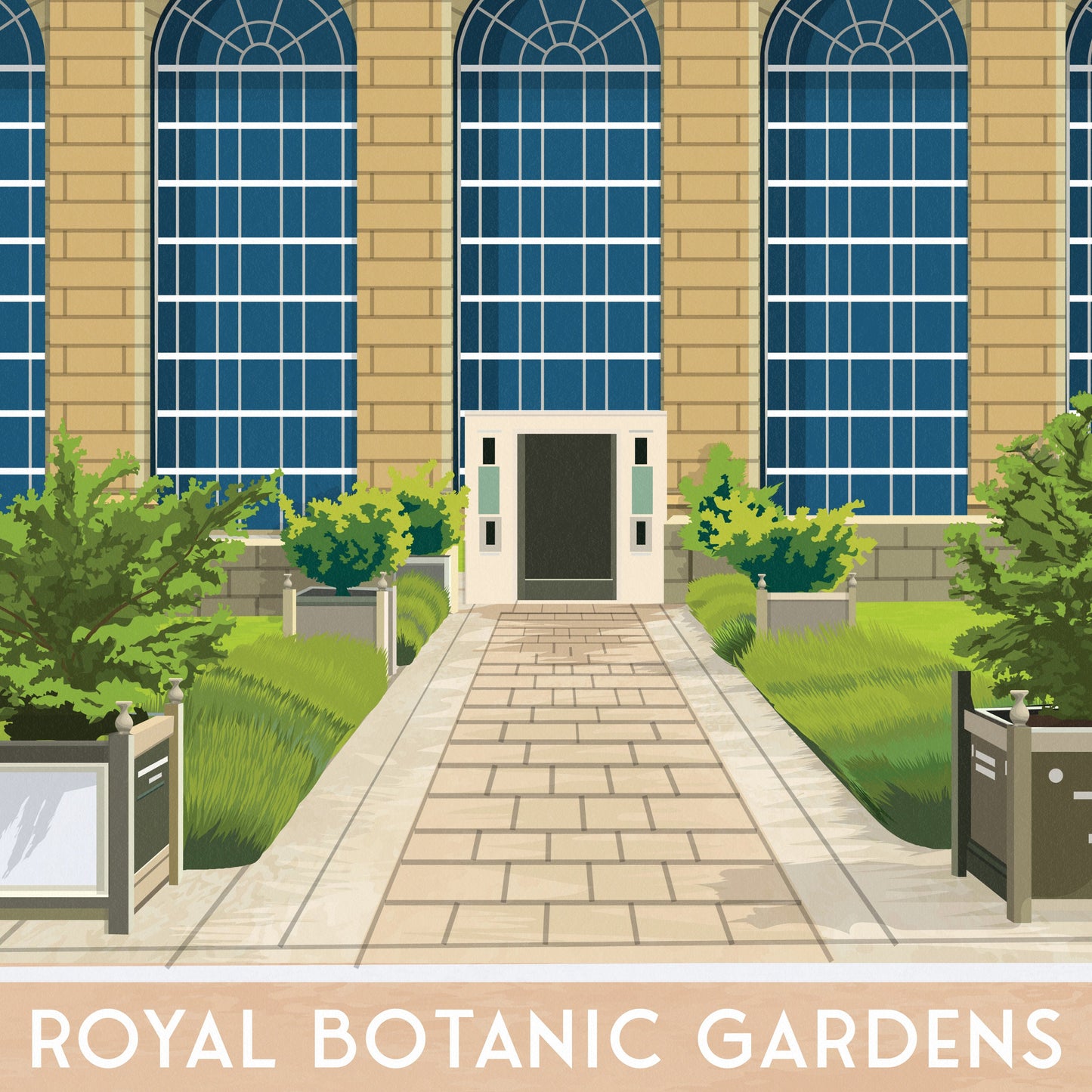Edinburgh Royal Botanic Gardens - Scotland Art - Travel Poster - Home Decor - Scotland