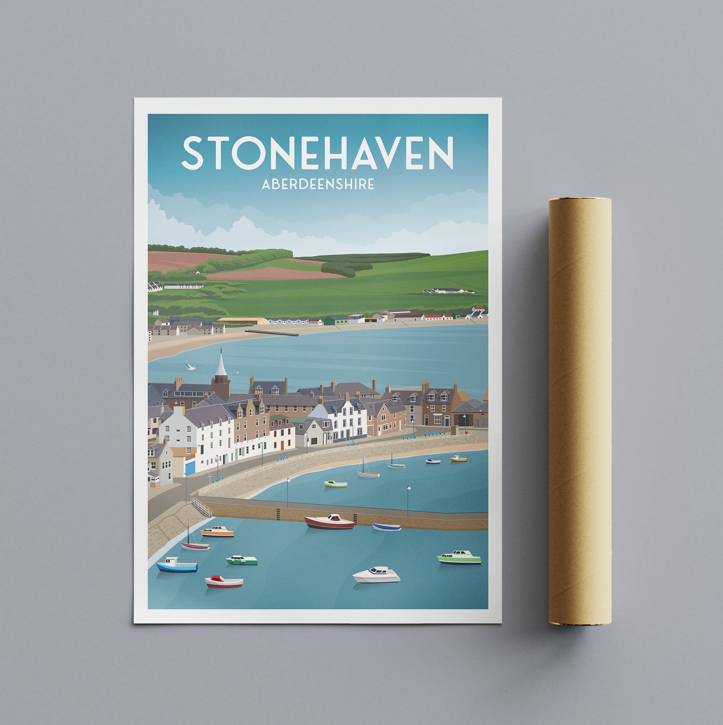 Stonehaven Print - Stonehaven Harbour - Aberdeenshire - Scotland