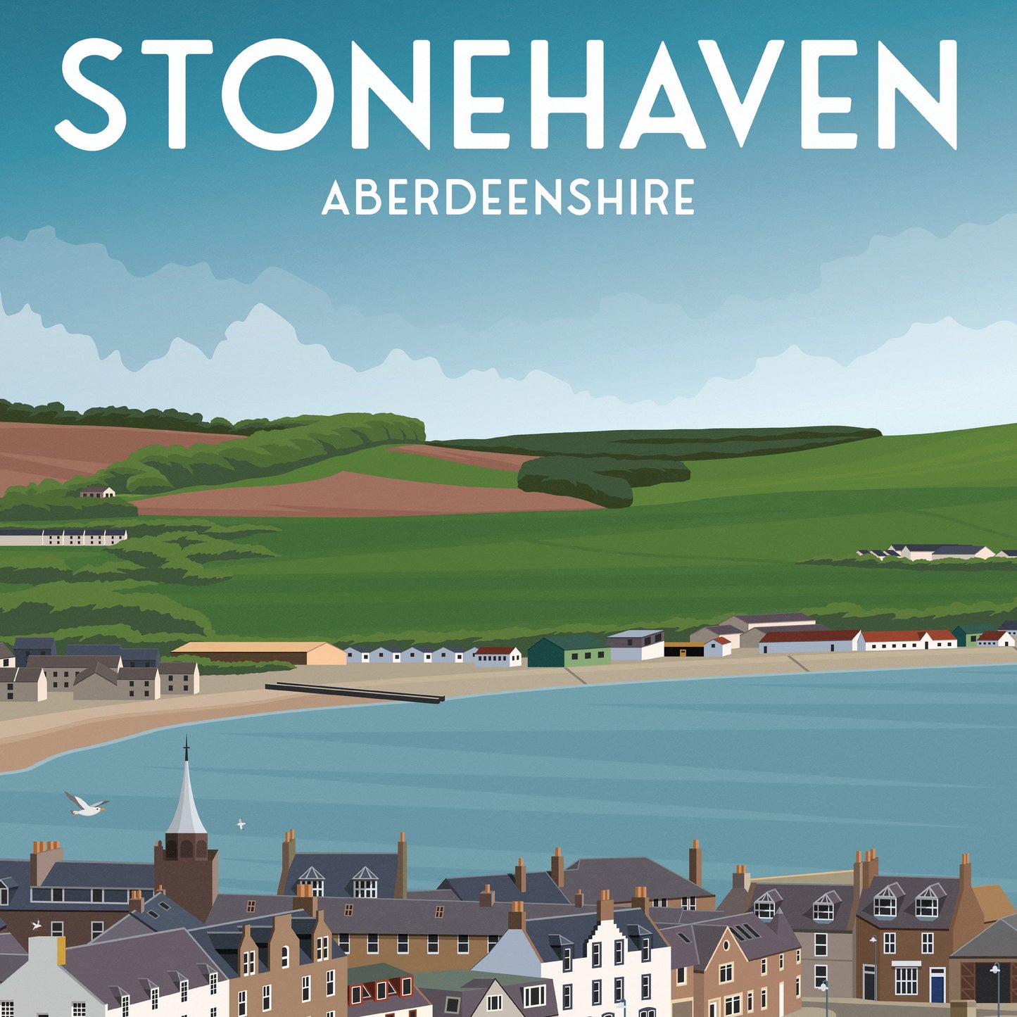 Stonehaven Print - Stonehaven Harbour - Aberdeenshire - Scotland