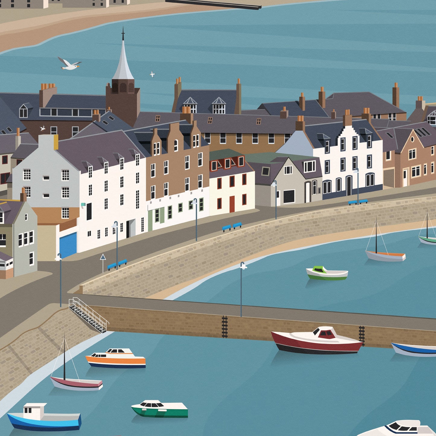 Stonehaven Print - Stonehaven Harbour - Aberdeenshire - Scotland