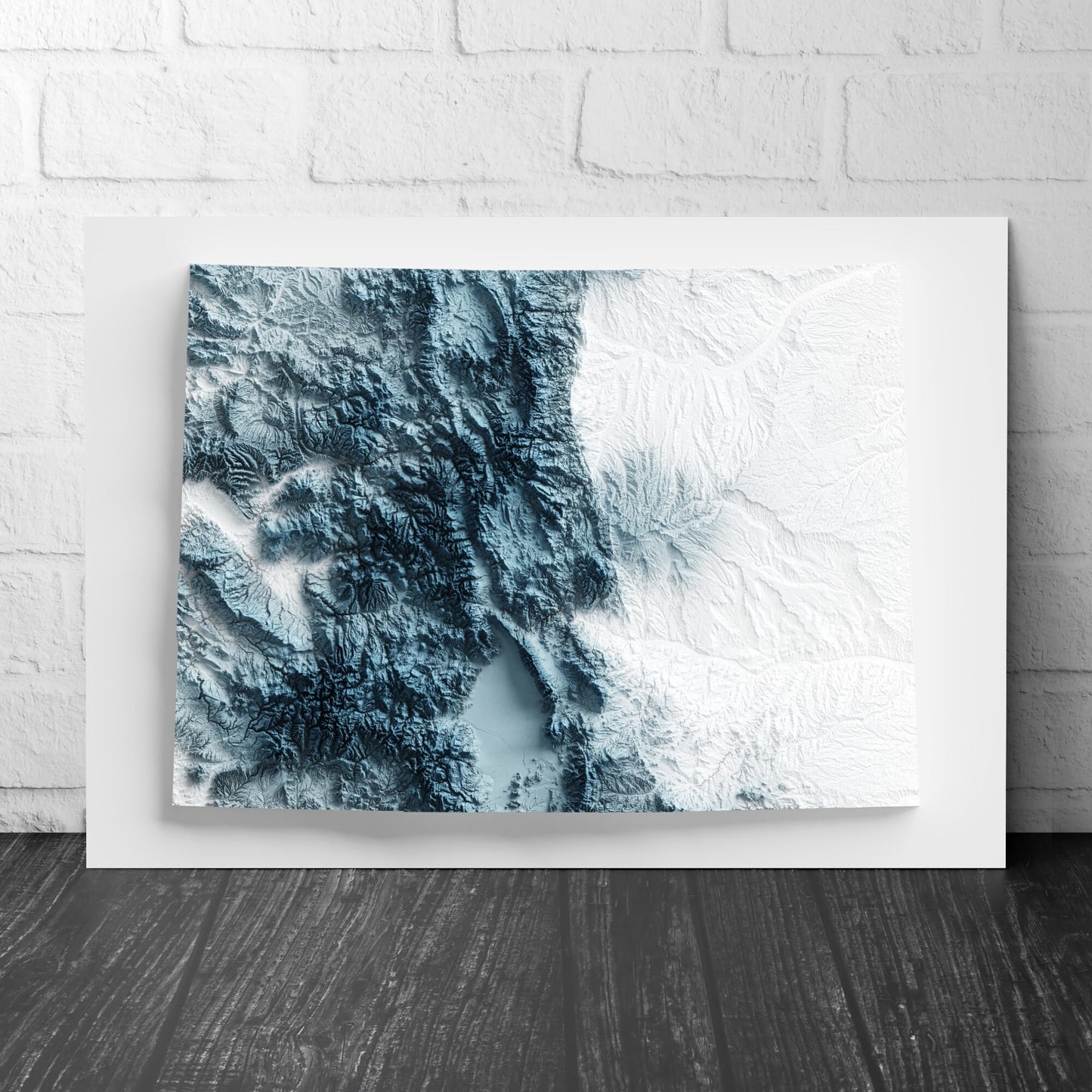 Colorado Art Relief Map - 2D Print - USA Geology - 2D Shaded Relief Map - United States of America