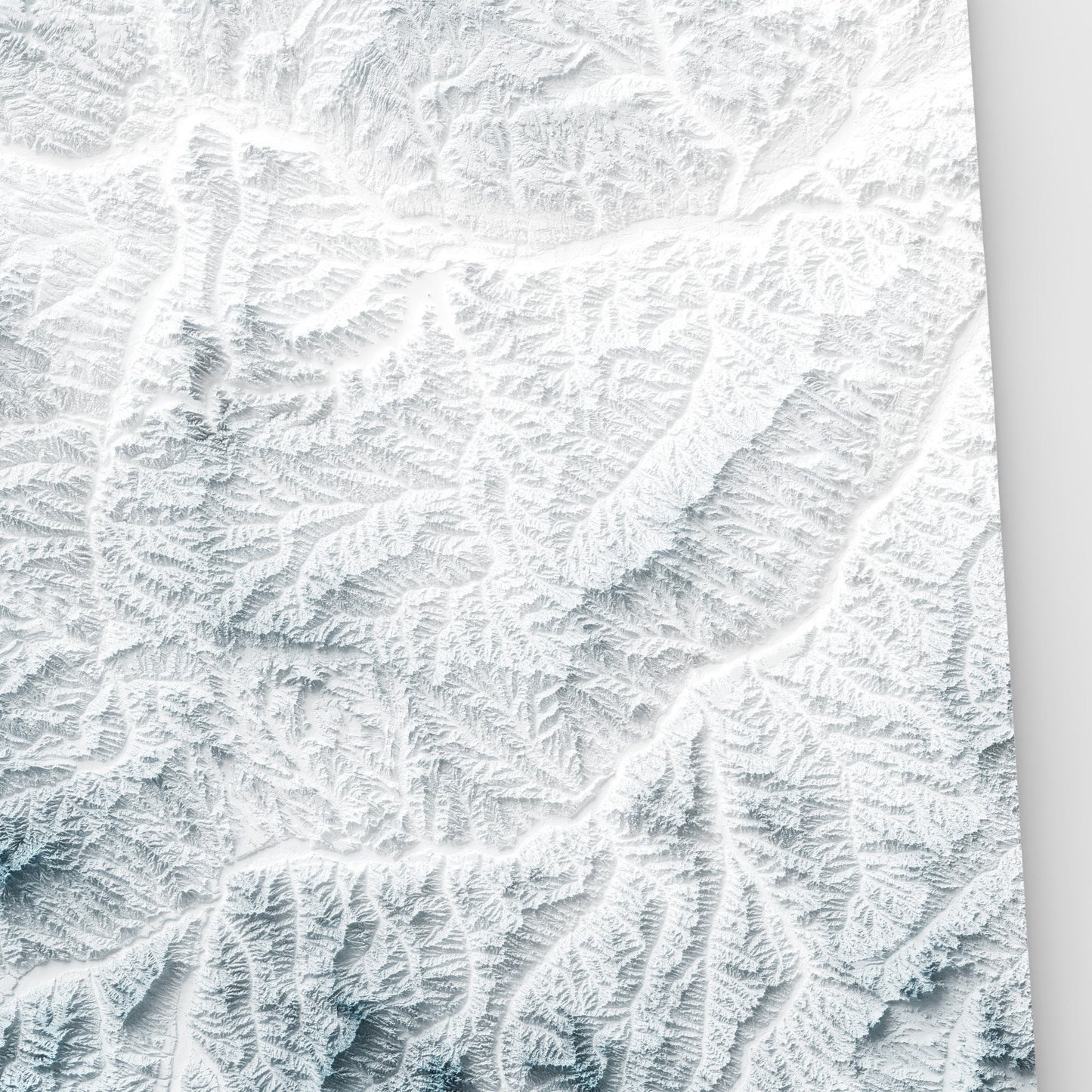Montana Art Relief Map - 2D Print - USA Geology - 2D Shaded Relief Map - United States of America