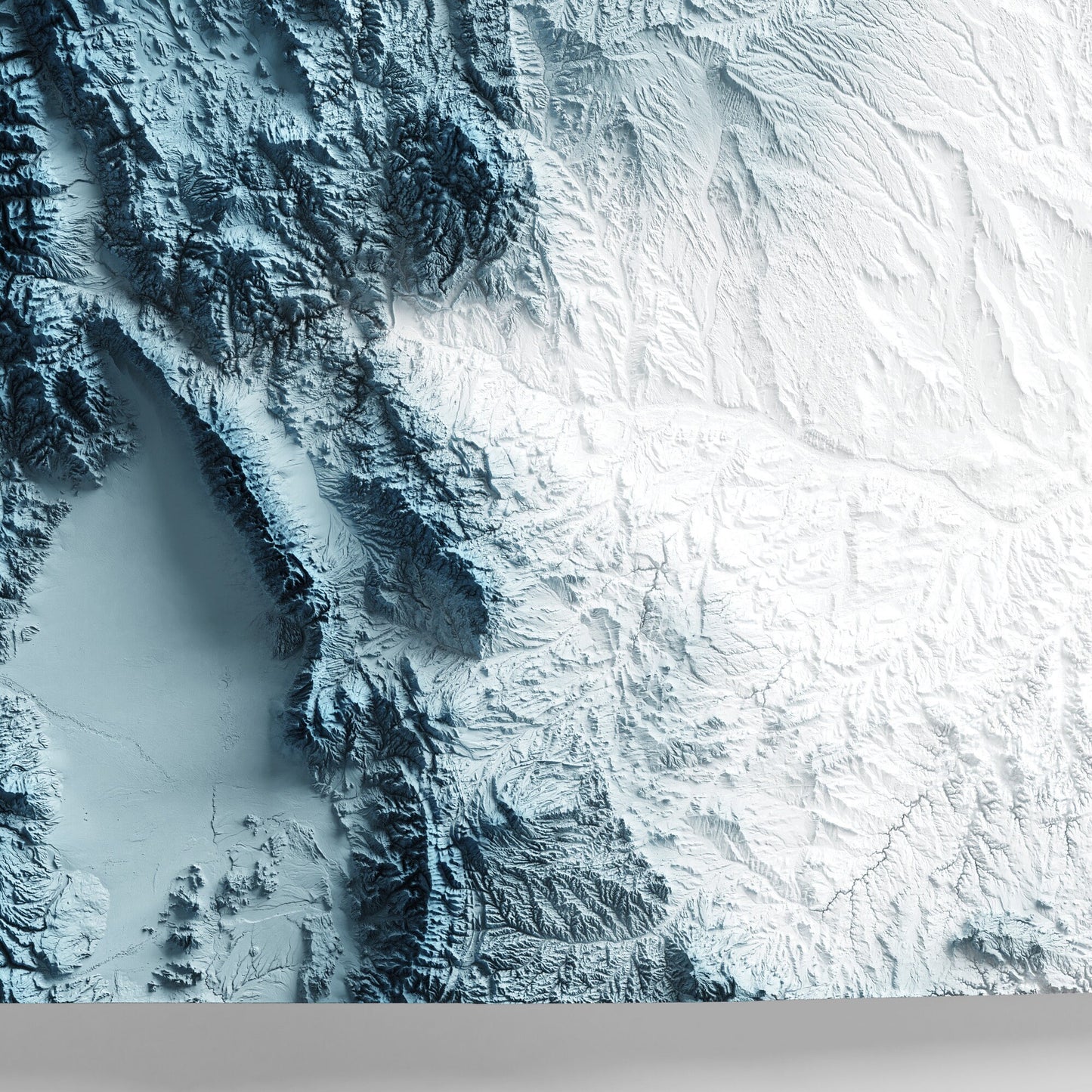 Colorado Art Relief Map - 2D Print - USA Geology - 2D Shaded Relief Map - United States of America