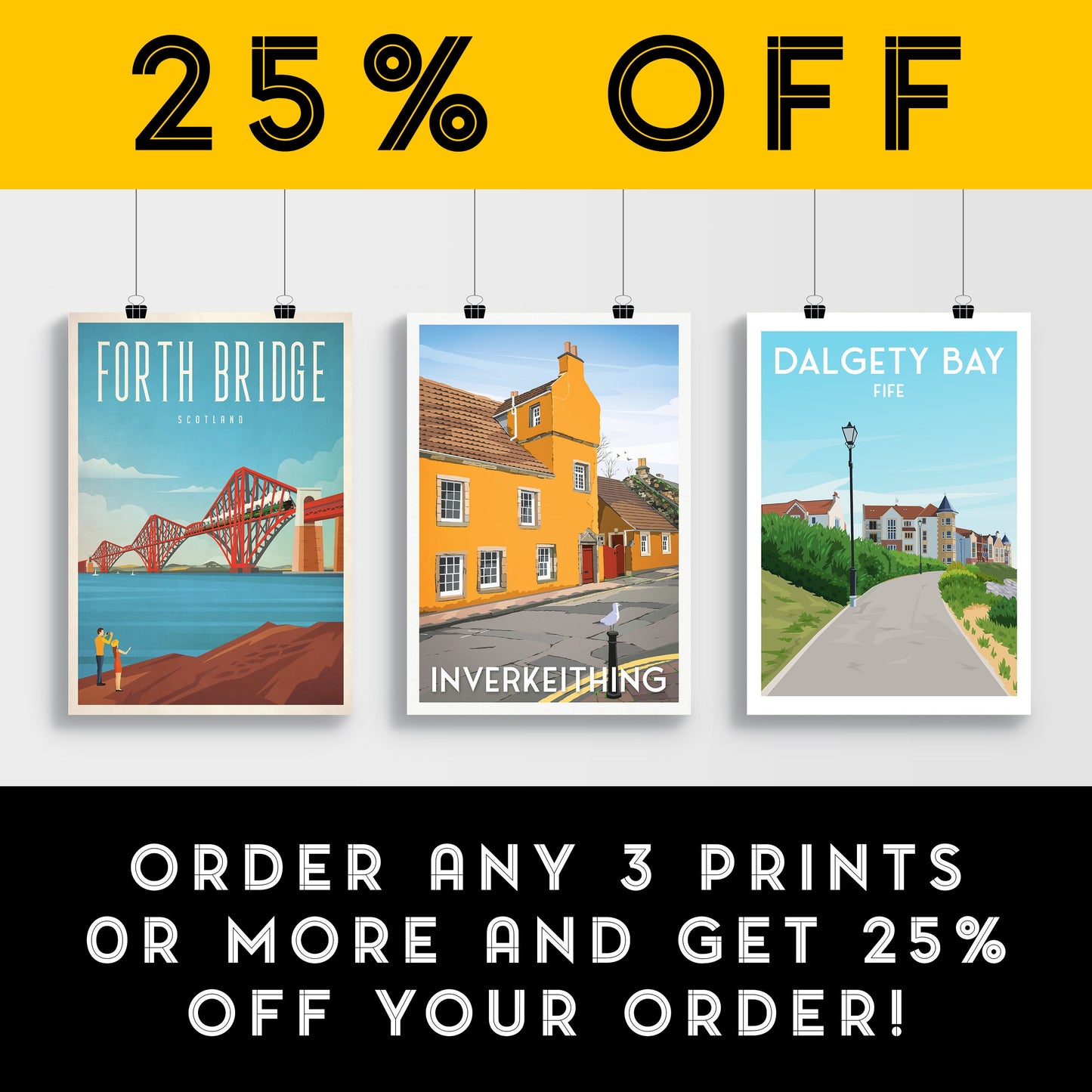 Inverkeithing Print - Fife Travel Poster - Historic Building - Scottish Wall Art