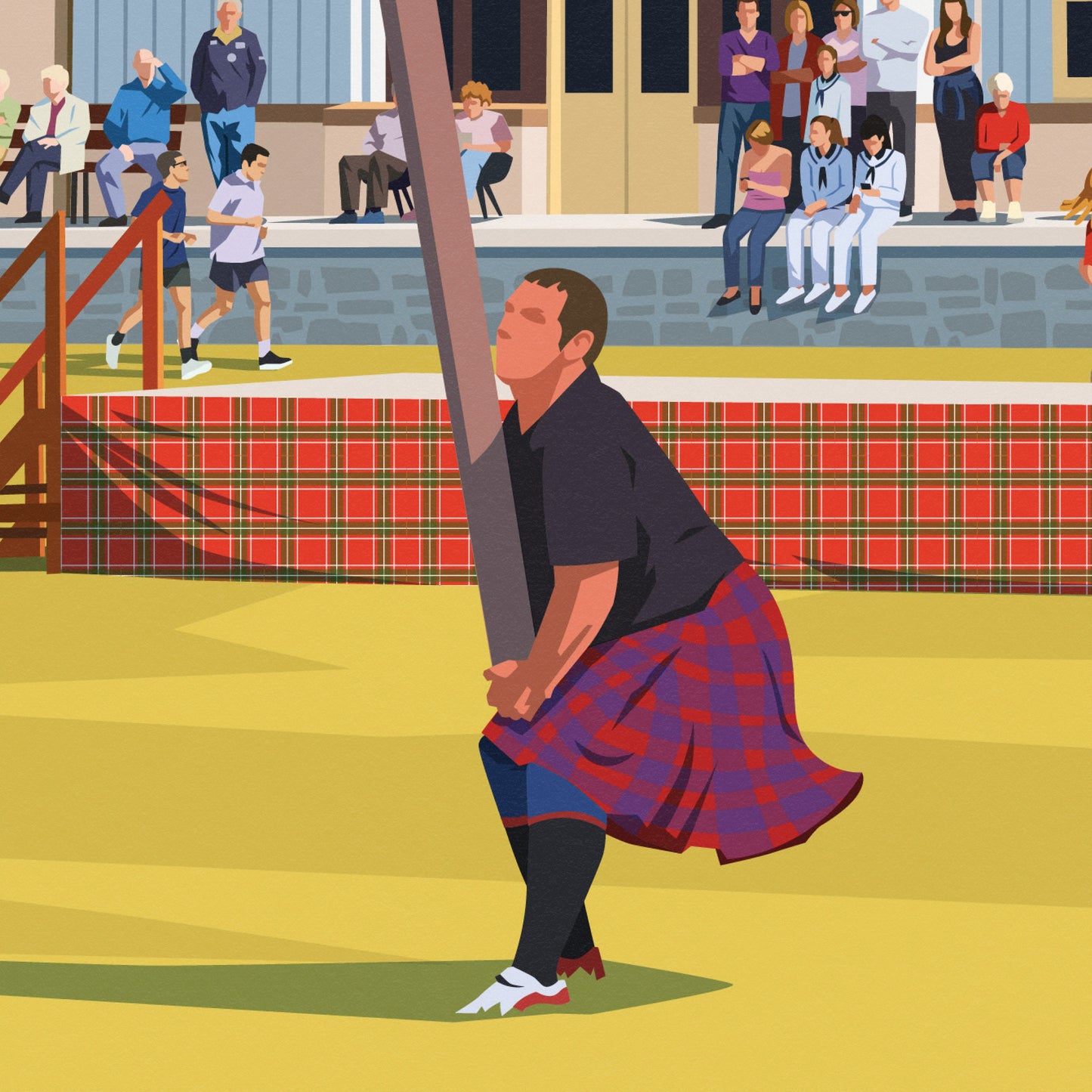 Aberlour Highland Games - Caber Tosser - Scotland - Speyside