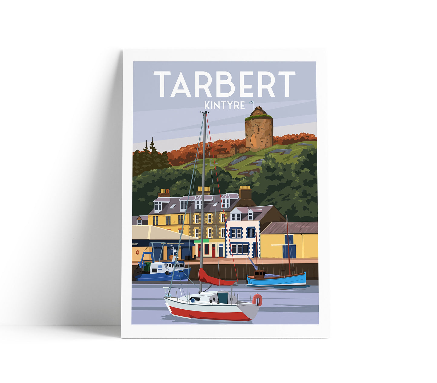 Tarbert Print - Kintyre Travel Poster - Scotland Argyll