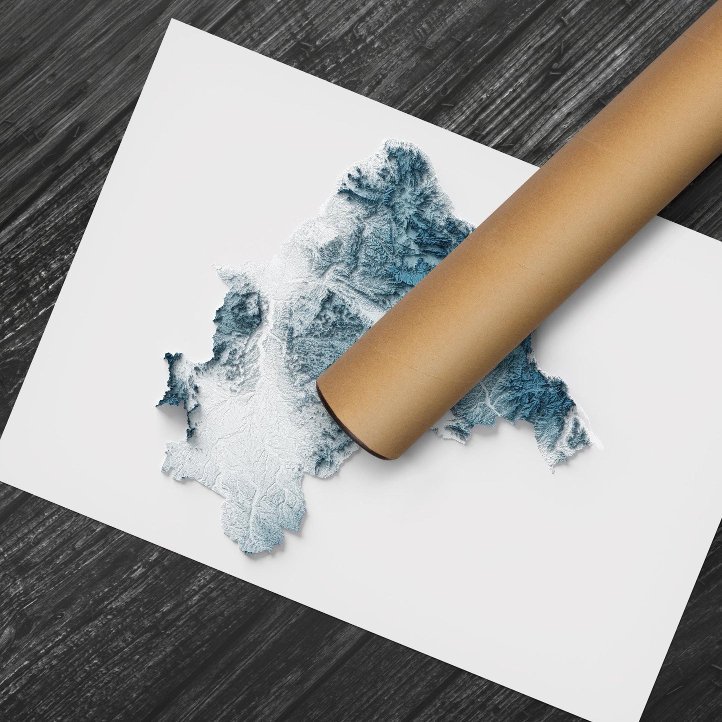 Brazil Art Relief Map - 2D Print - Brazilian Geology - 2D Shaded Relief Map - Brasil - Brasilien - Brasile - Brazilia - Brasilien - בראזיל