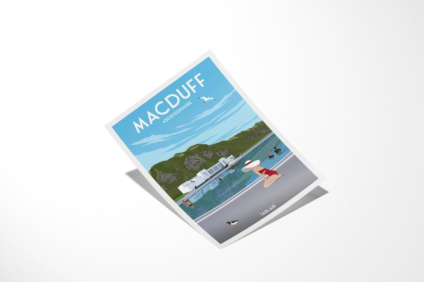 Tarlair Outdoor Pool Travel Poster – Macduff, Aberdeenshire