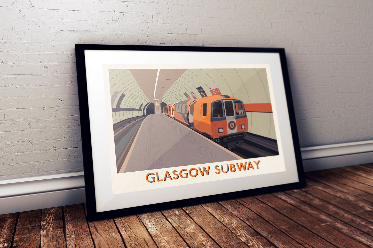 Glasgow Subway Print - Glasgow Underground Poster