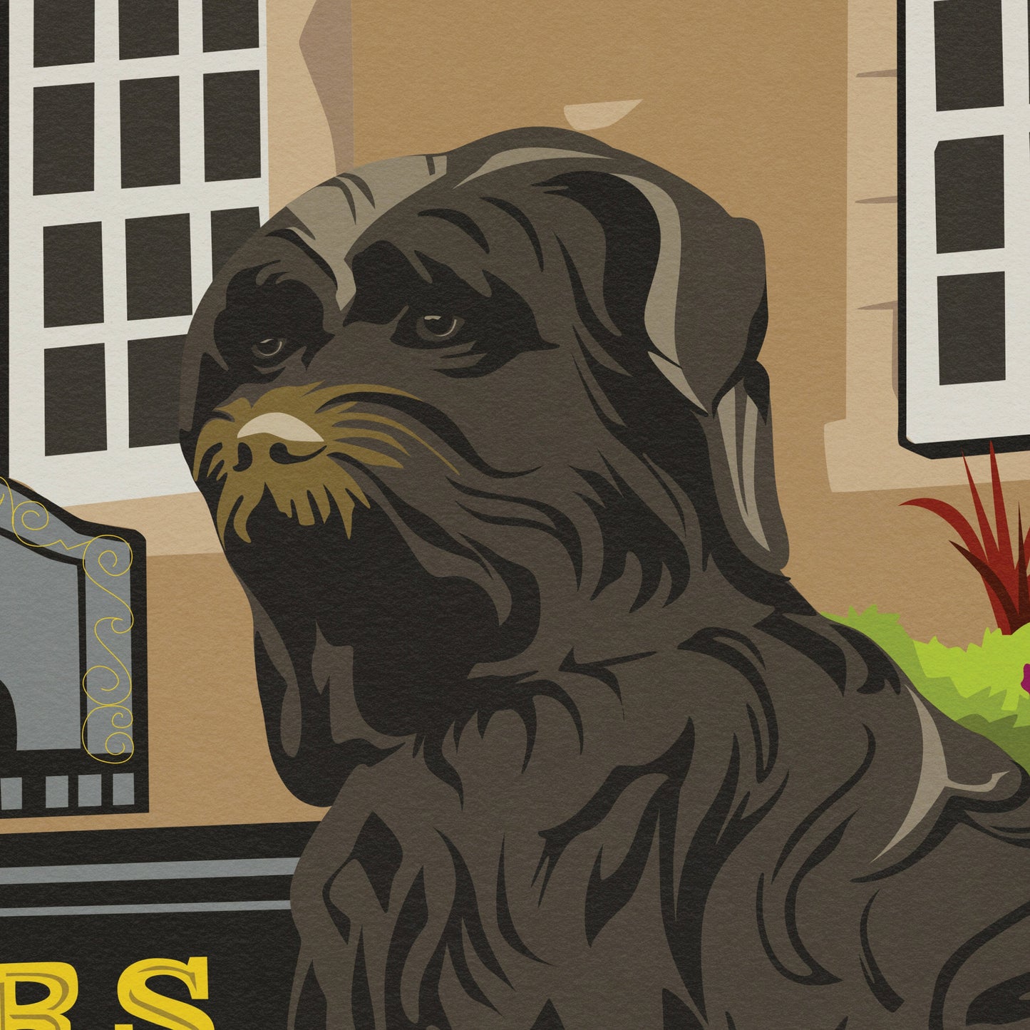Greyfriars Bobby Print - Edinburgh Travel Poster - Scottish Wall Art