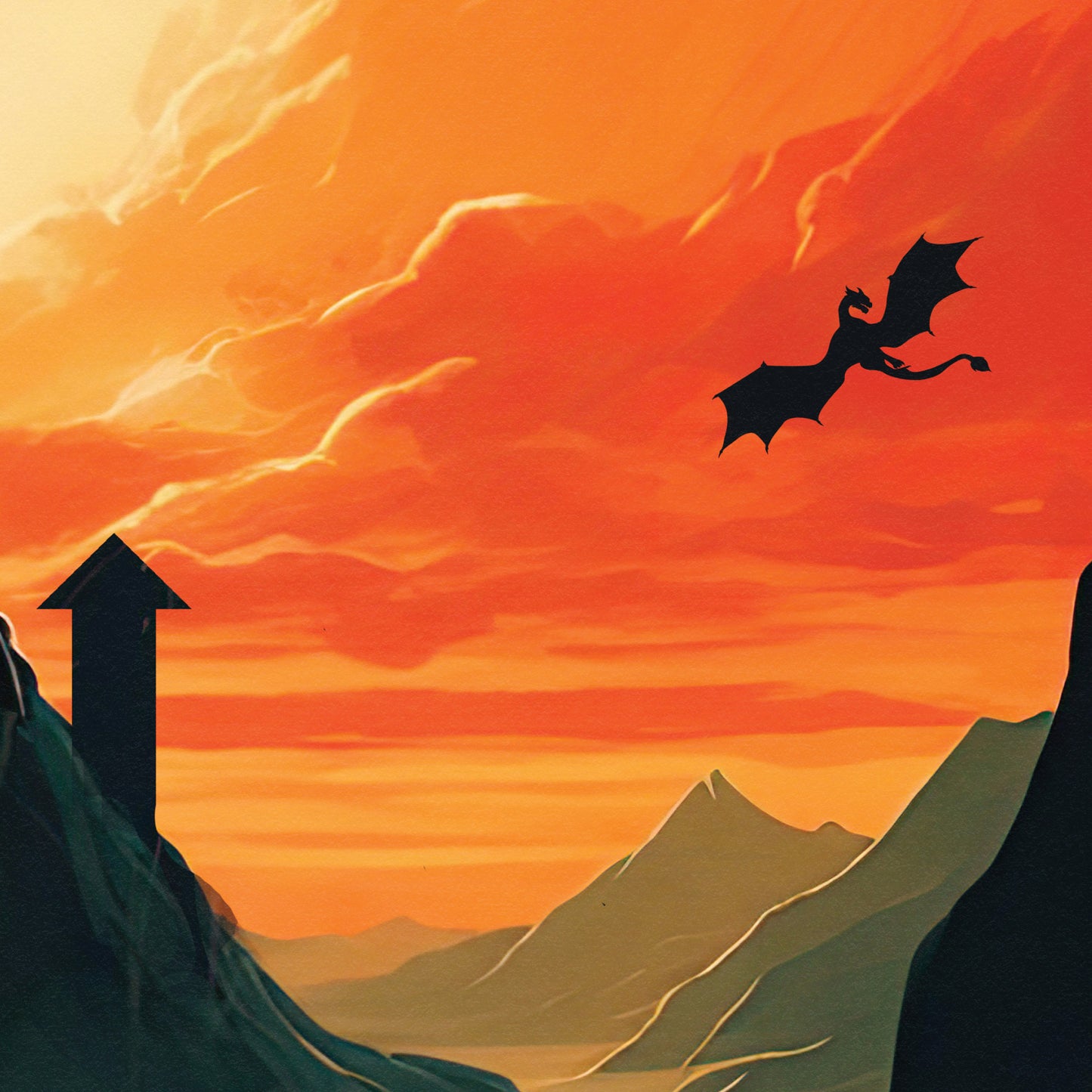 Mordor Travel Poster | Gandalf | Tower of Sauron Middle-Earth Print | Dragon | Gollum | Fellowship | Vintage Travel Poster Art | LOTR