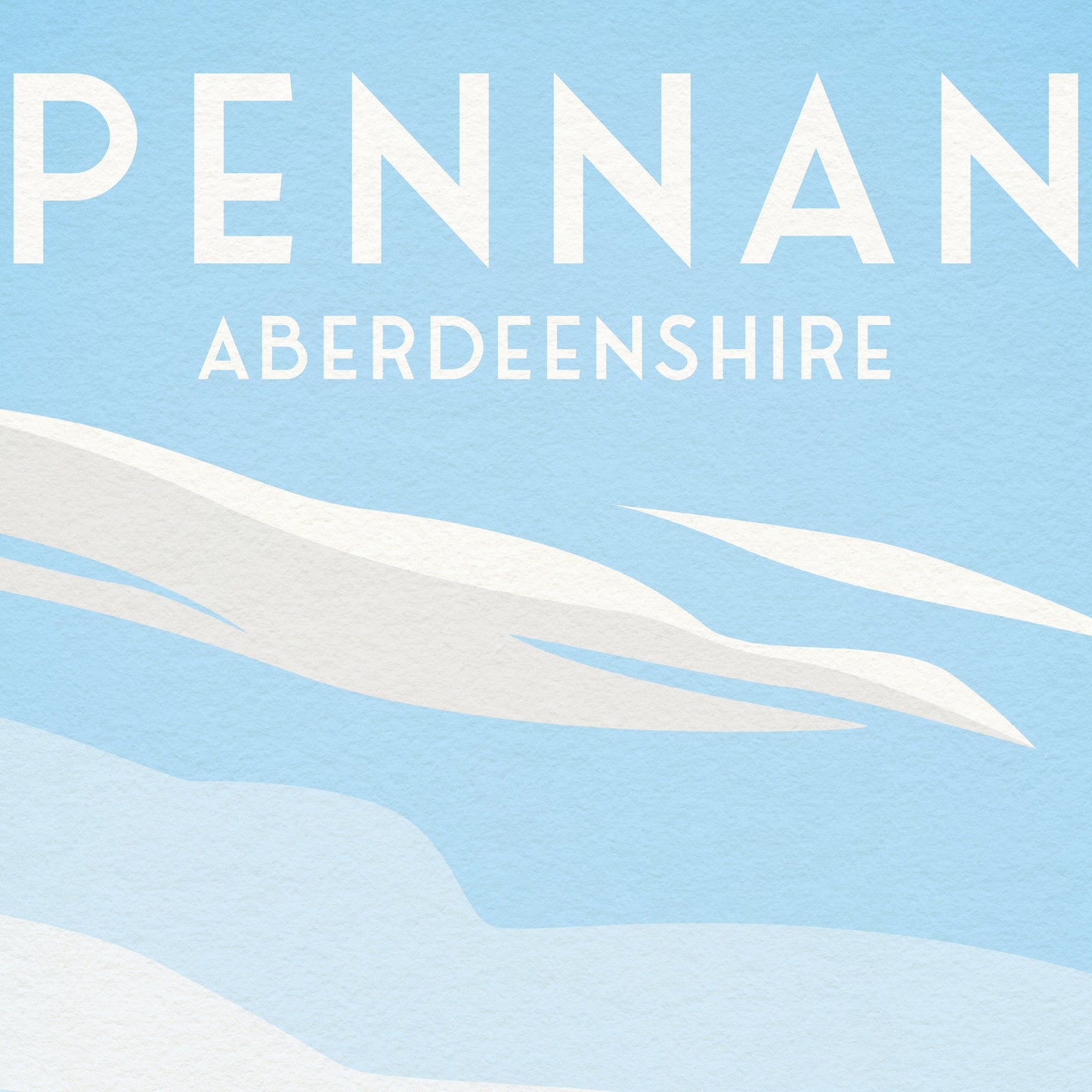 Pennan Travel Poster - Aberdeenshire - Scotland - Local Hero - Red Telephone Box - Scottish Landscape - Banff - Crovie - Gardenstown