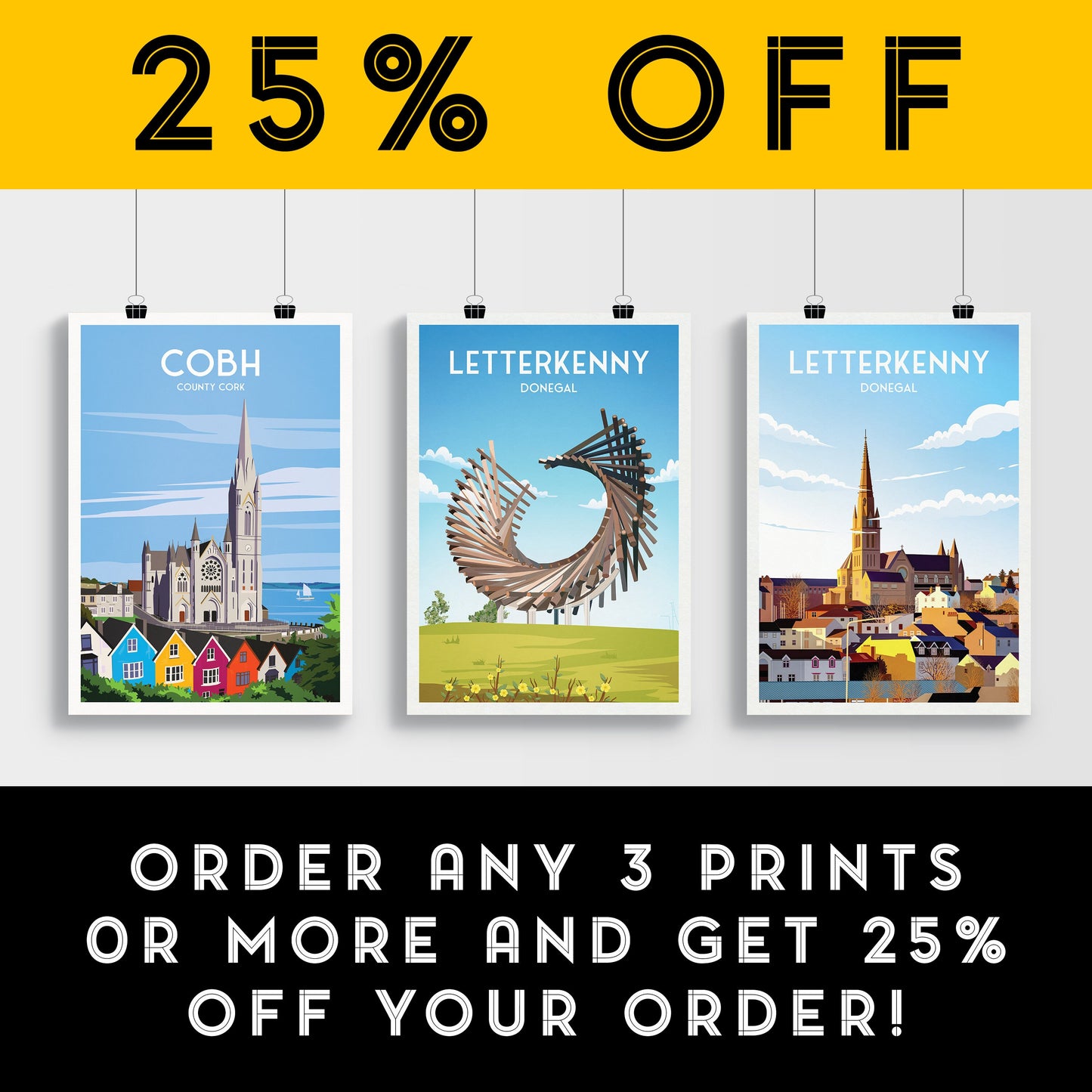 Letterkenny Polestar Monument Print | Donegal Poster | Pole Star | POLESTAR ROUNDABOUT | Ballyraine | Travel Poster | Wall Decoration