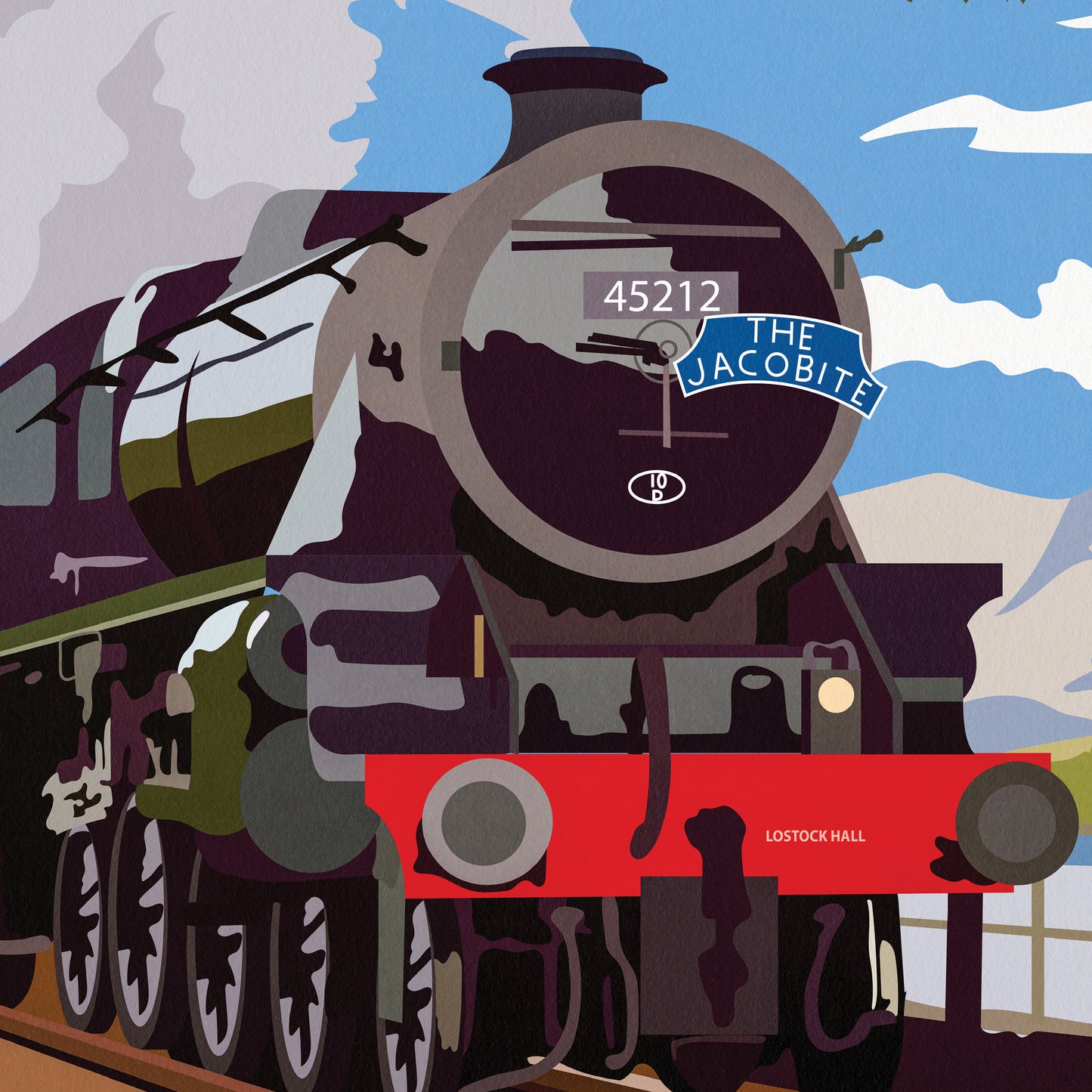 The Jacobite Steam Train Print - Fort William - Ben Nevis - Loch Eil - West Highland Line - Scottish Art