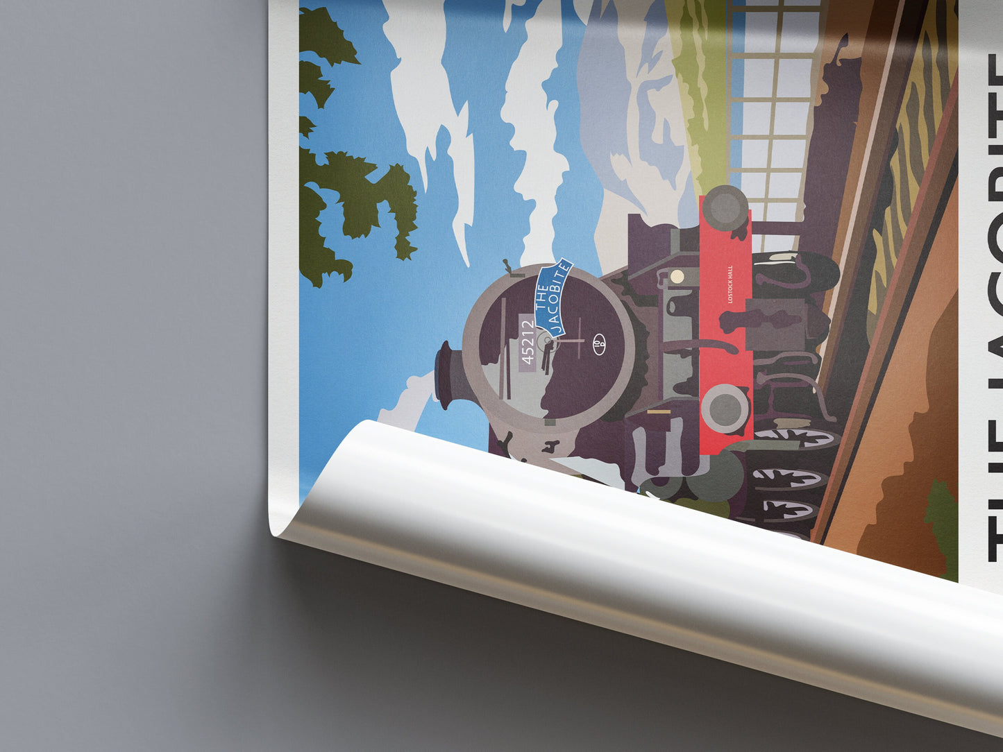 The Jacobite Steam Train Print - Fort William - Ben Nevis - Loch Eil - West Highland Line - Scottish Art