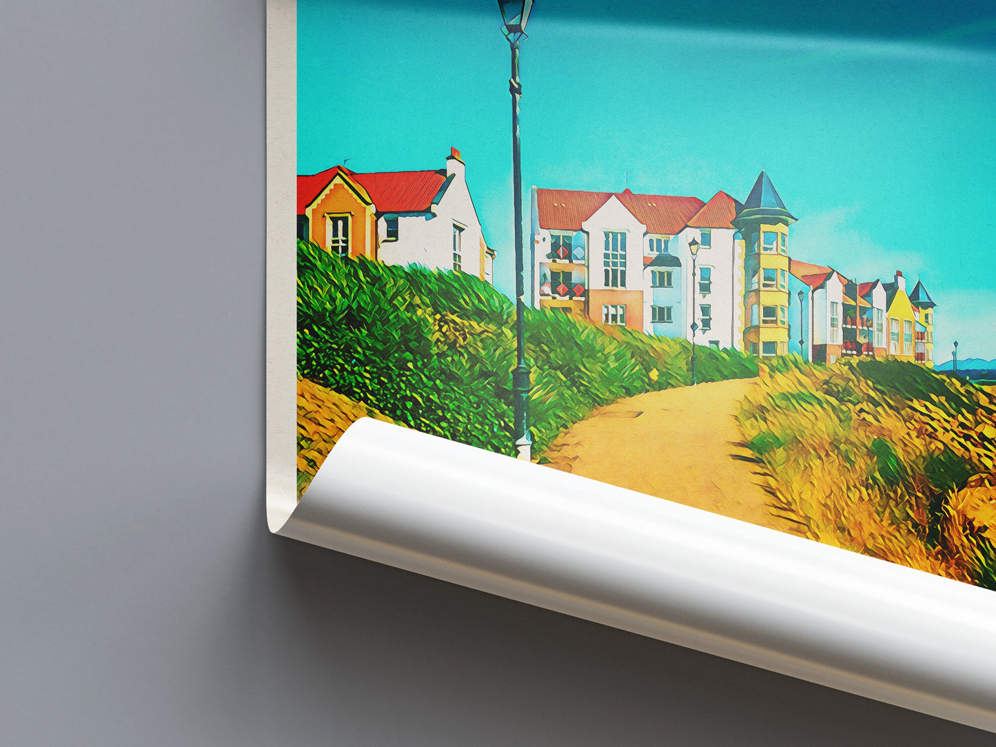 Dalgety Bay Print - St David's Harbour - Fife Travel Poster - Scottish Wall Art