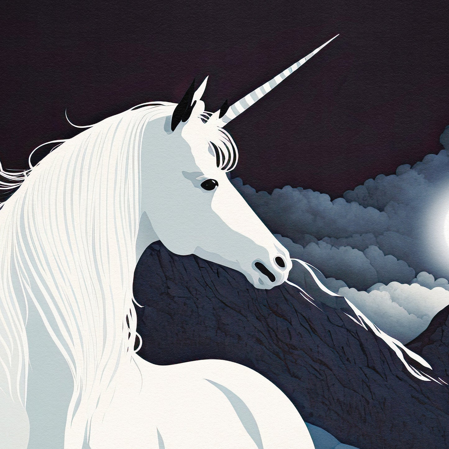 Scotland Unicorn Print | Mythical Creature | Scottish Highlands | Scottish Gift | Birthday Present | Home Decor Artwork