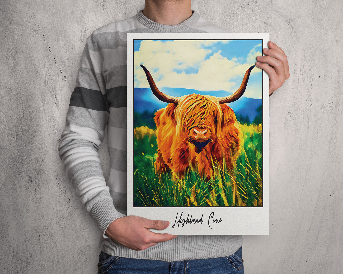 Highland Cow Print - Highland Coo - Hairy Coo - Scottish Poster - Scotland Wall Art - Scottish Gift
