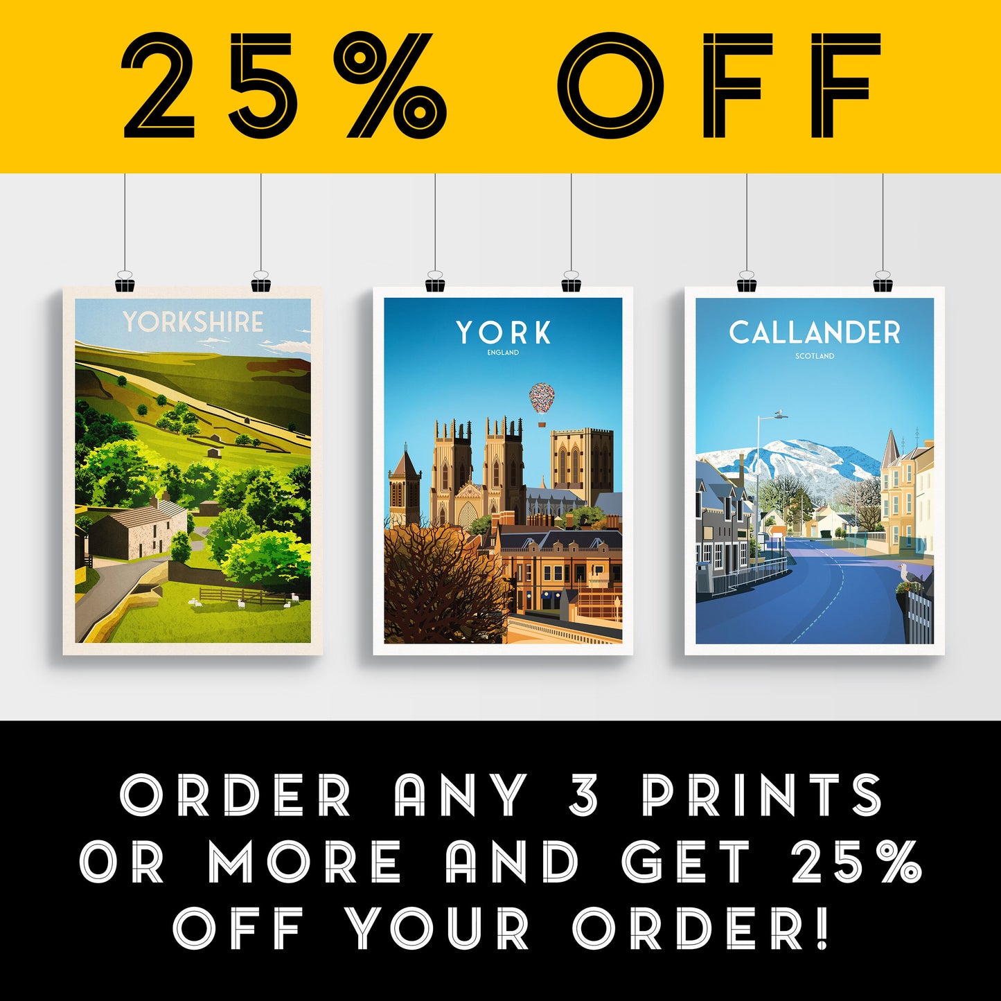 York Travel Poster | Hot Air Balloon Fiesta | York Minster | Wall Art | Home Decor Artwork | Wedding gift | Birthday Present