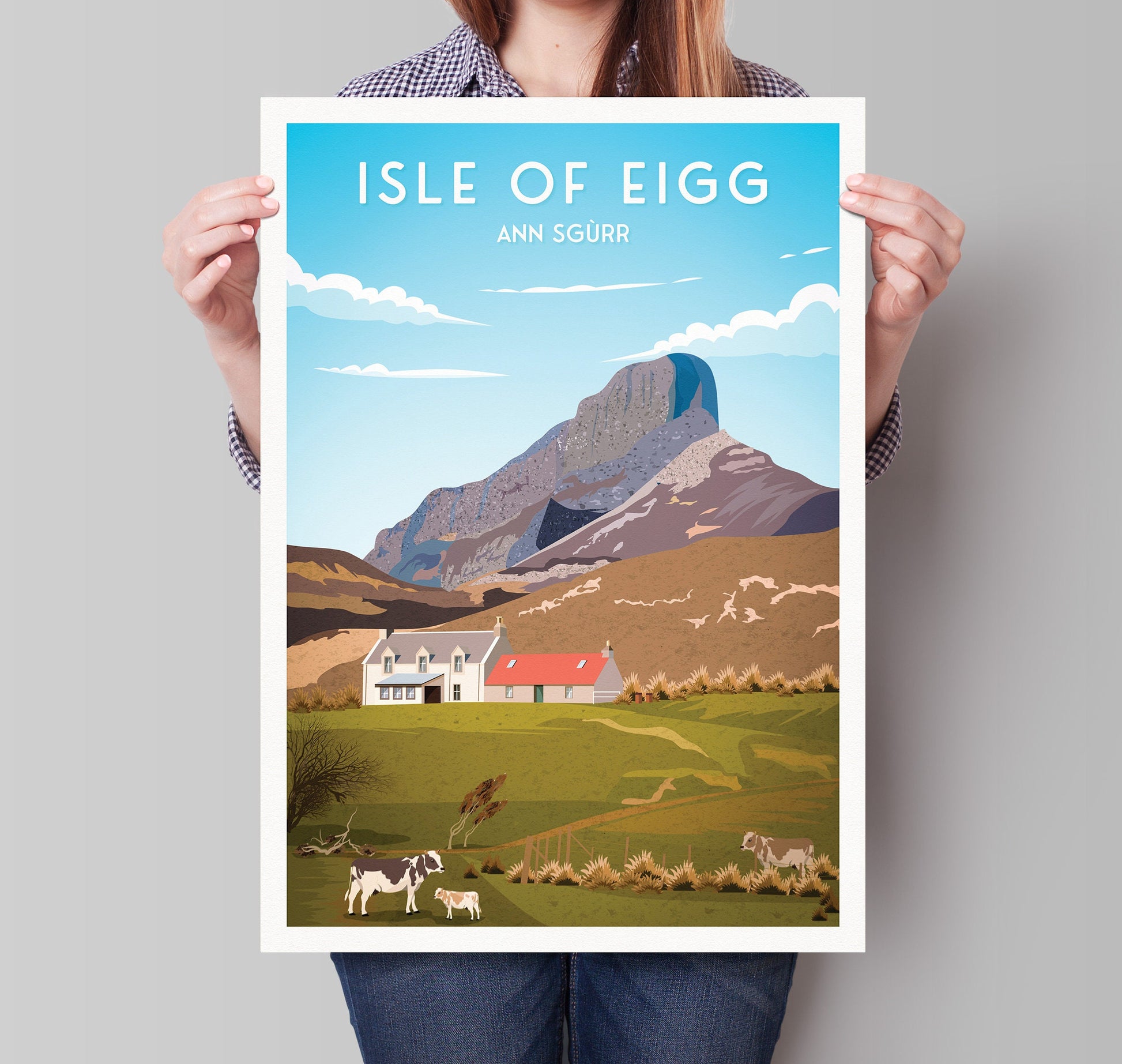 Isle of Eigg Print, An Sgùrr - Scotland Wall Art - Scottish Islands