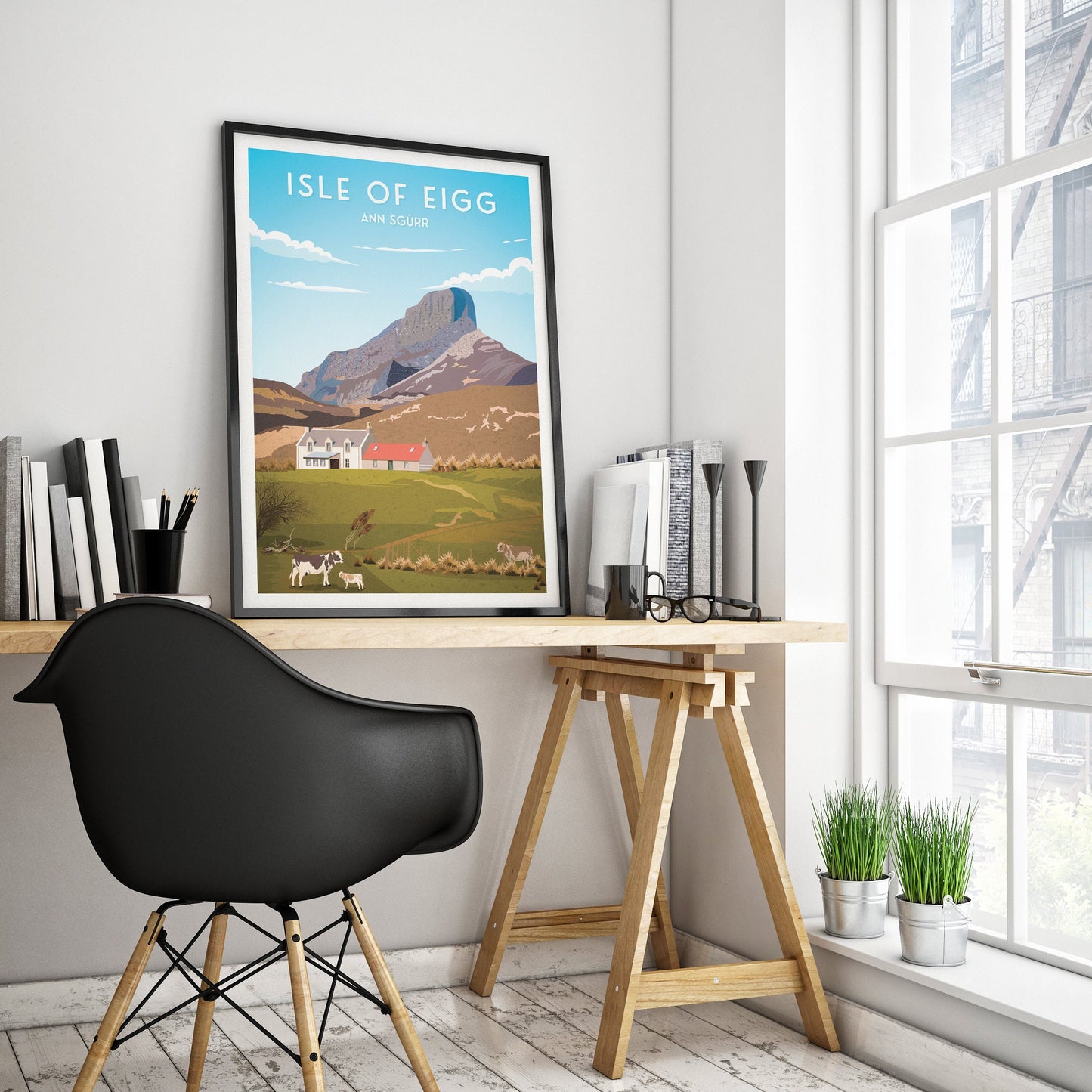 Isle of Eigg Print, An Sgùrr - Scotland Wall Art - Scottish Islands