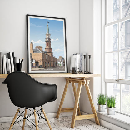 Stonehaven Market Square Print - Stonehaven Harbour - Aberdeenshire - Scotland