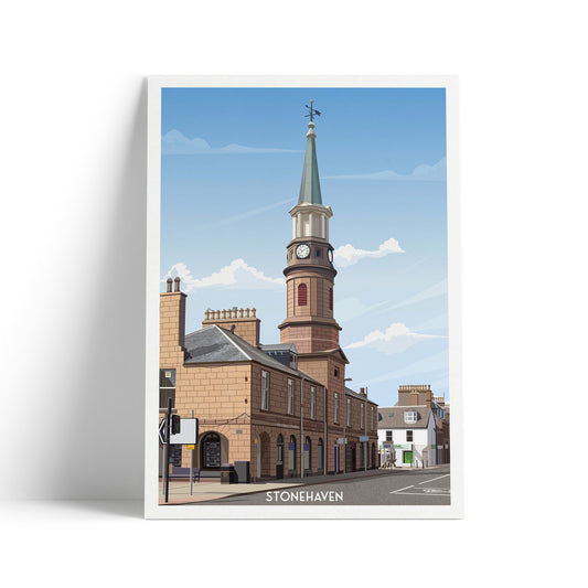 Stonehaven Market Square Print - Stonehaven Harbour - Aberdeenshire - Scotland