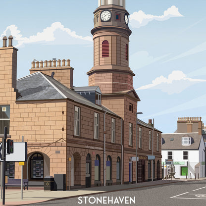 Stonehaven Market Square Print - Stonehaven Harbour - Aberdeenshire - Scotland