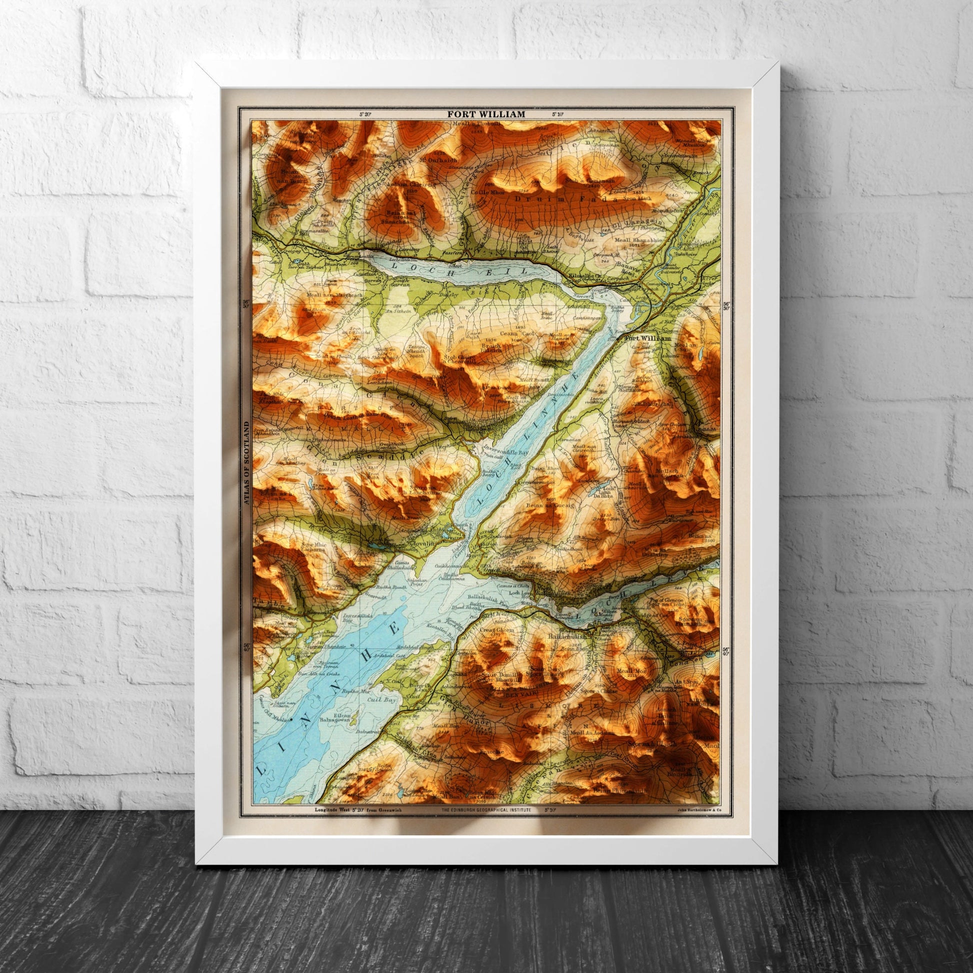 Fort William Map | Historic Map | Fort William Gift