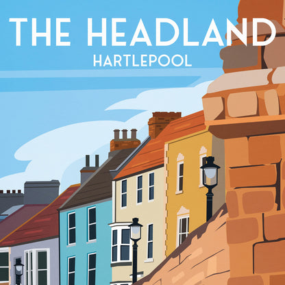 The Headland Print - Hartlepool Travel Poster - England - Wall Art