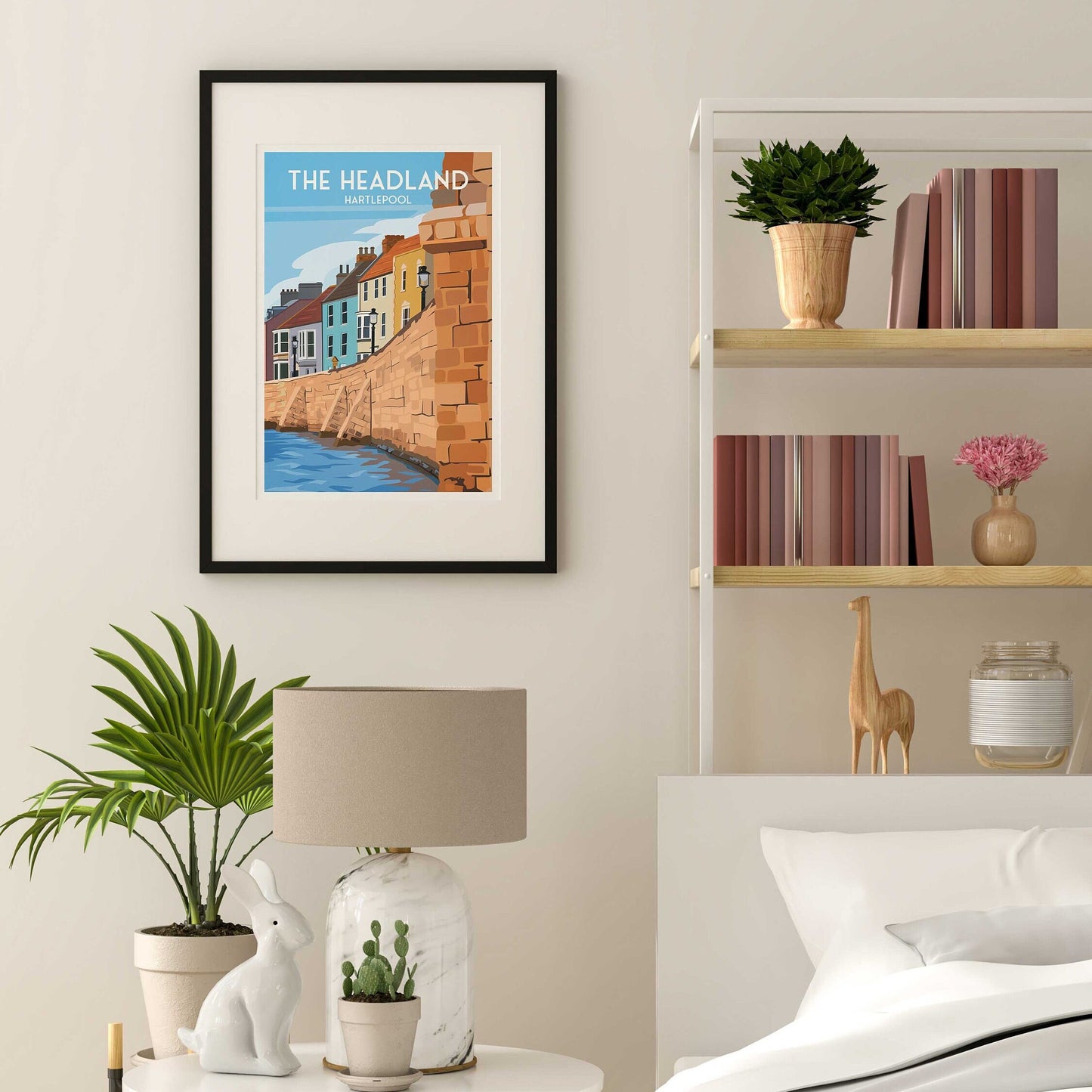 The Headland Print - Hartlepool Travel Poster - England - Wall Art