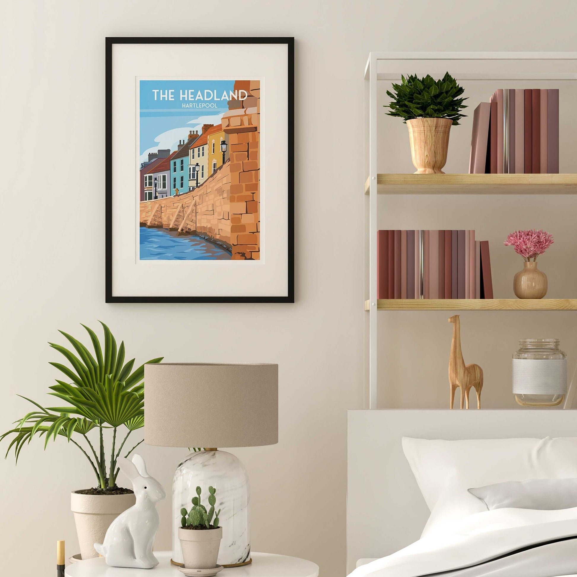 The Headland Print - Hartlepool Travel Poster - England - Wall Art