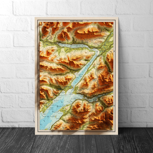 Fort William Map | Historic Map | Fort William Gift