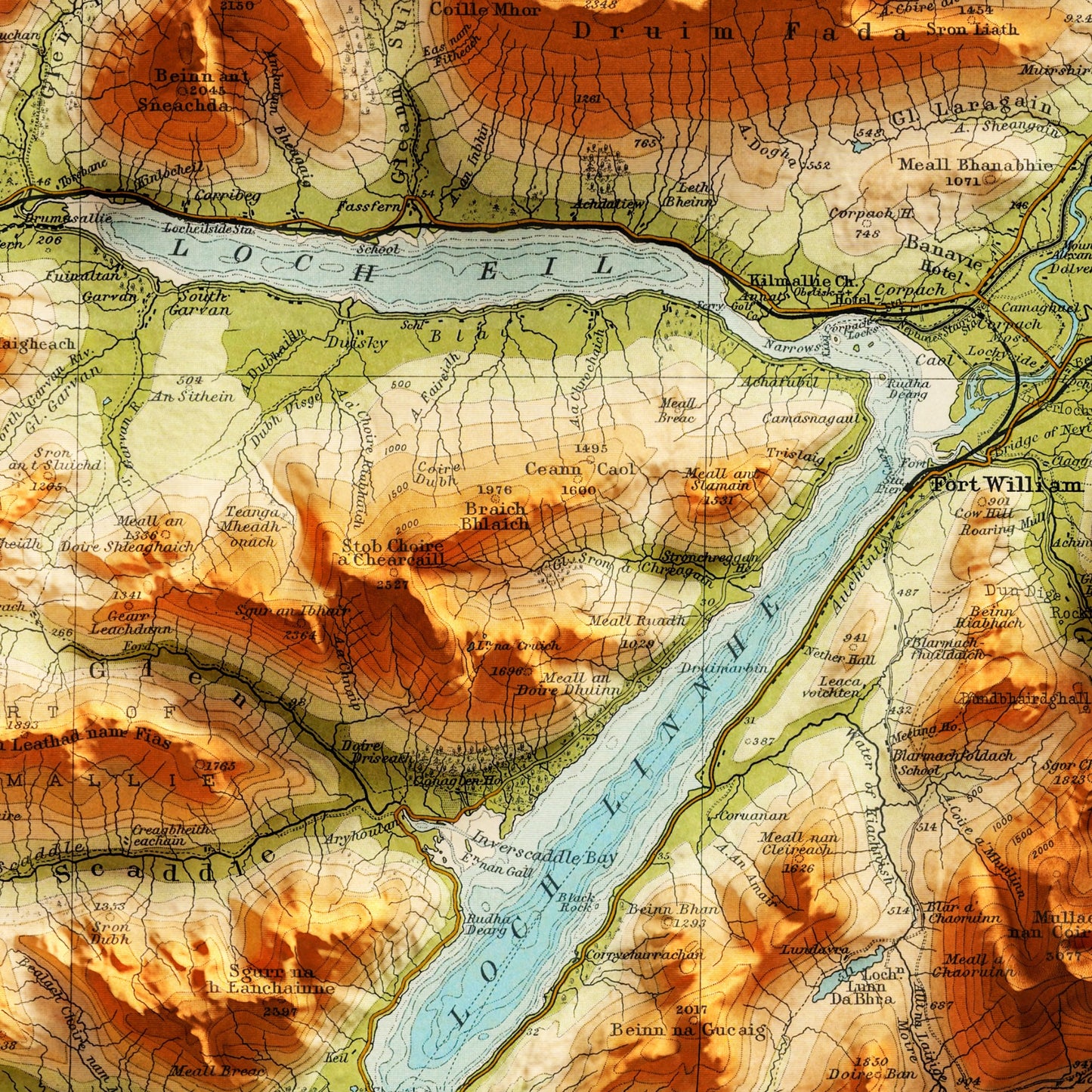 Fort William Map | Historic Map | Fort William Gift