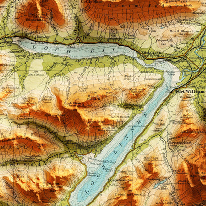 Fort William Map | Historic Map | Fort William Gift