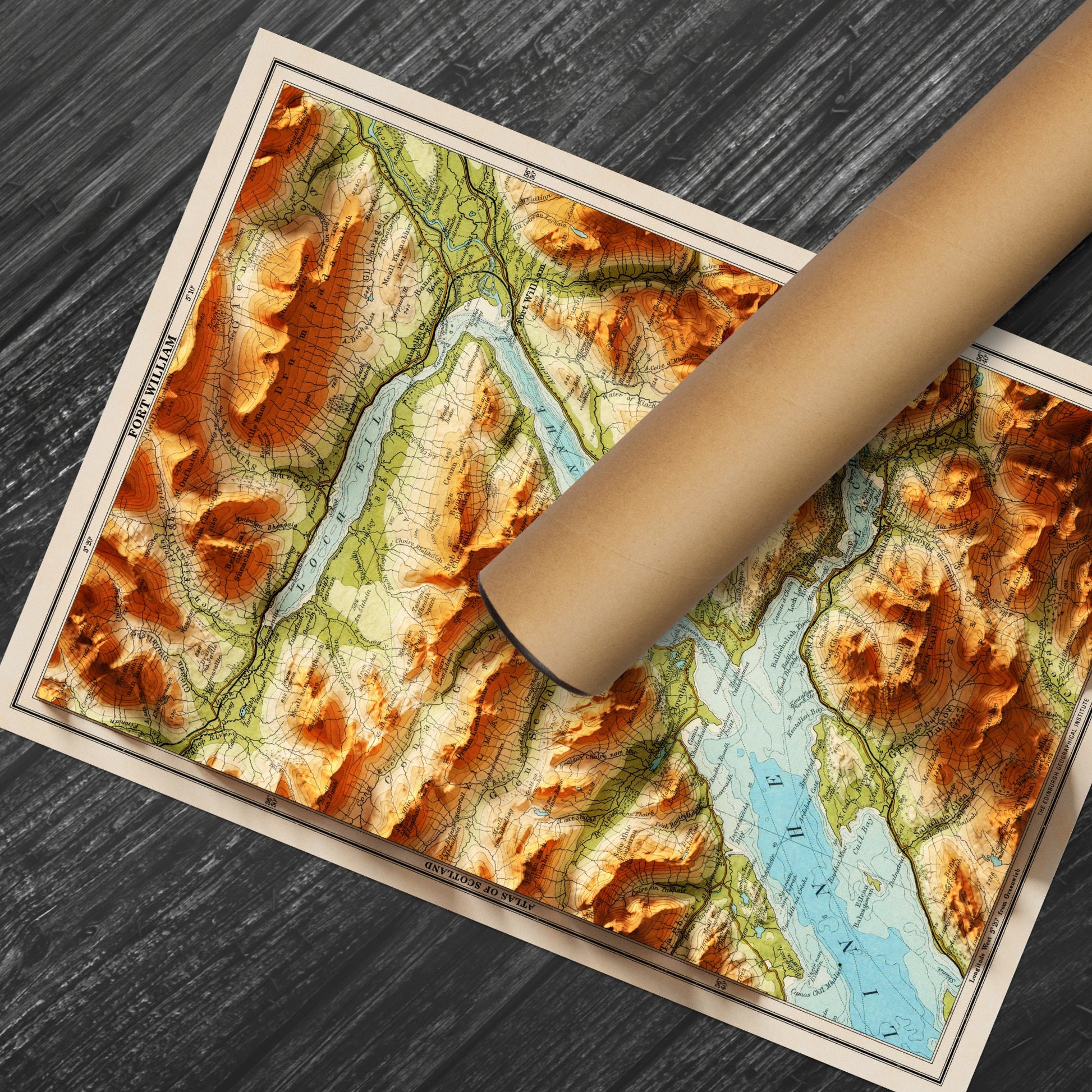 Fort William Map | Historic Map | Fort William Gift
