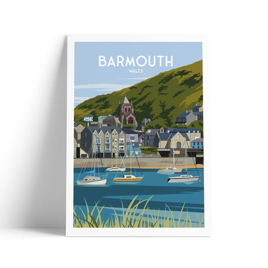 Barmouth Print - Wales Travel Poster