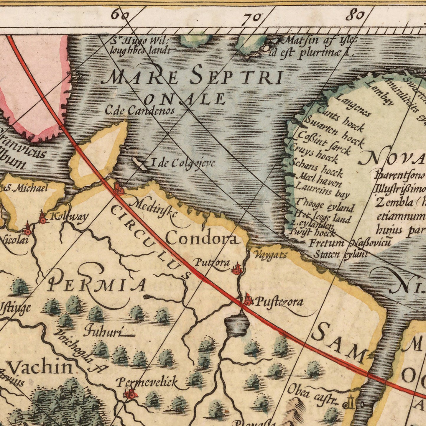 Tartatia Map | 1623 | Vintage Reproduction Print | Hendricus Hondius | Gerhard Mercator | Tartary | Russia | Crimea