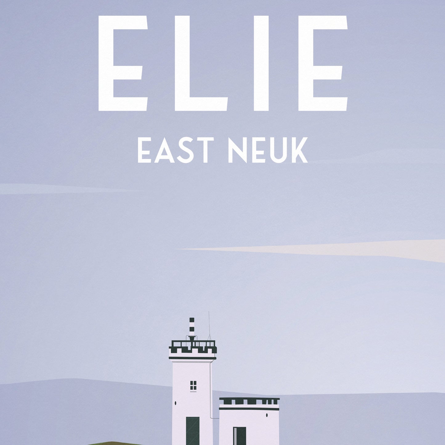 Elie Print - Lighthouse - Paddle Boarders - Fife Coastal Path - Travel Poster - Elie and Earlsferry - Leven