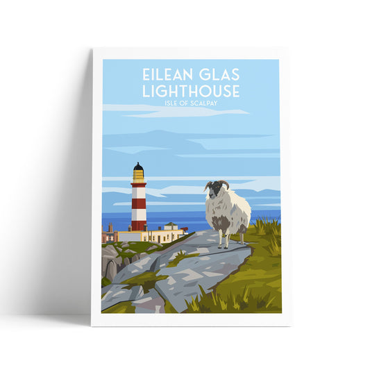 Eilean Glas Lighthouse Print - Isle of Scalpay
