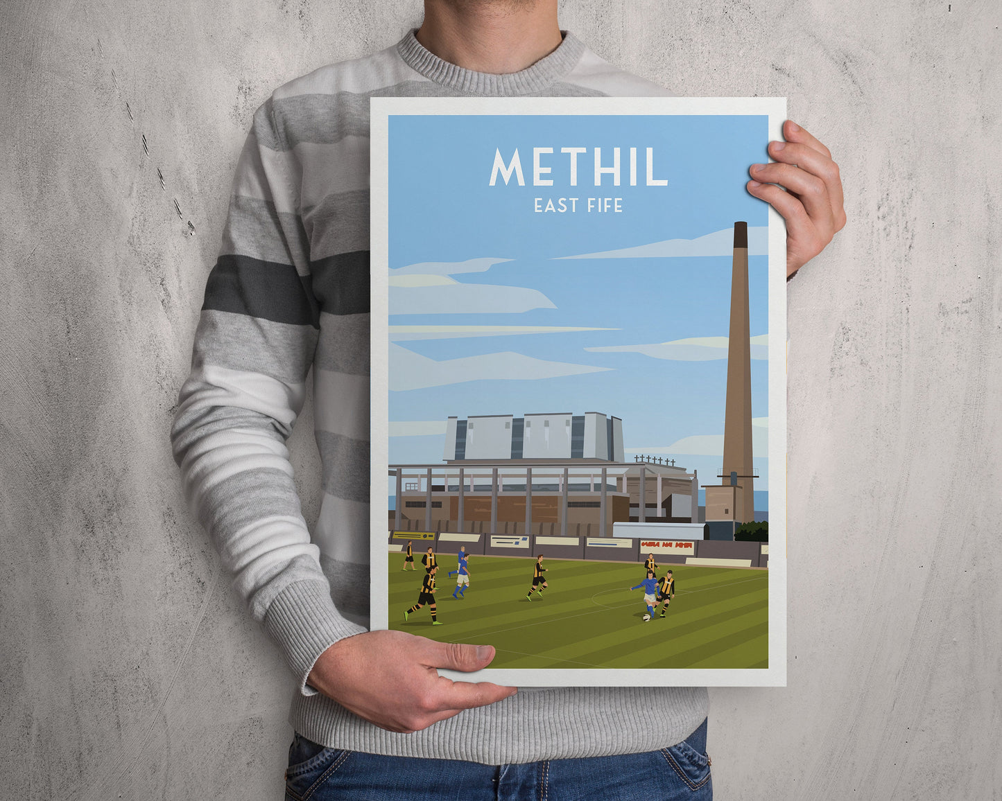 Methil Print - East Fife Poster - Power Station - Football