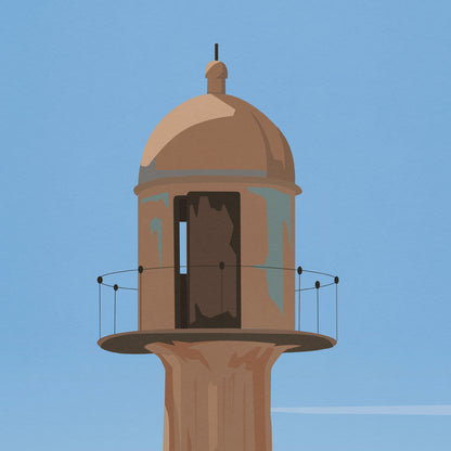 Methil Lighthouse Print - Fife Coastal Path - Travel Poster